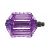 Pedales BMX M-WAVE Policarbonato Translúcido - Violeta
