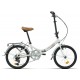 Bicicleta plegable paseo Megamo - 20 Zambra - Blanco