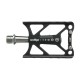 Pedales de plataforma en aluminio negro Wellgo M142