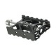 Pedales de plataforma en aluminio negro Wellgo M142